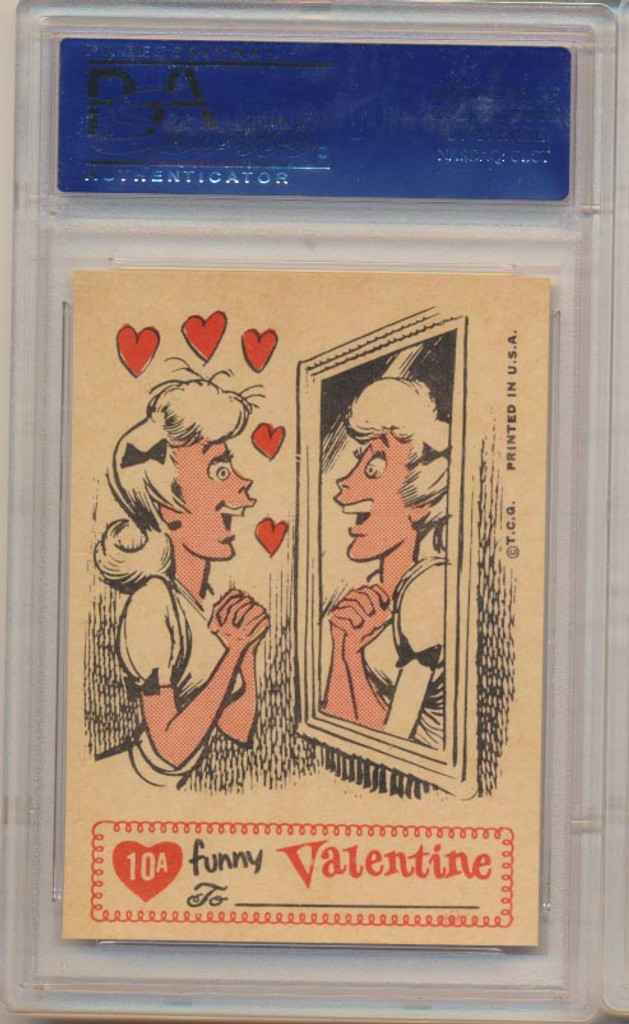 1960 FUNNY VALENTINES #10A IT WAS LOVE AT FIRST... PSA 8 NM-MT   #*