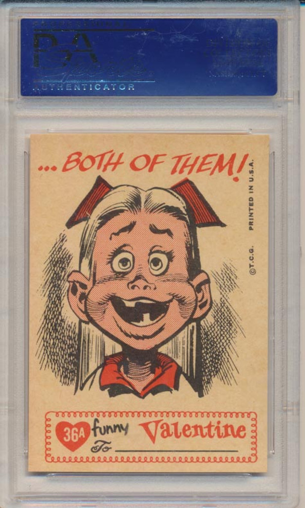 1960 FUNNY VALENTINES #36A I LOVE YOUR.... PSA 8 NM-MT   #*