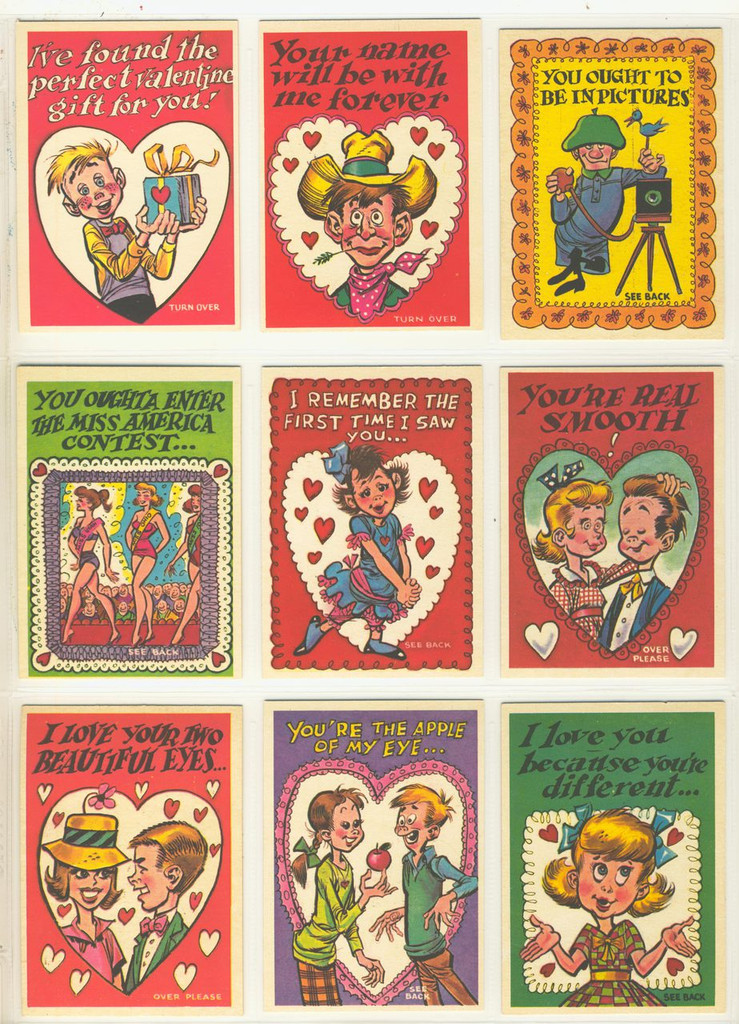 1959 Topps Funny Valentines 1st Series Set (66) #1 Set   #*