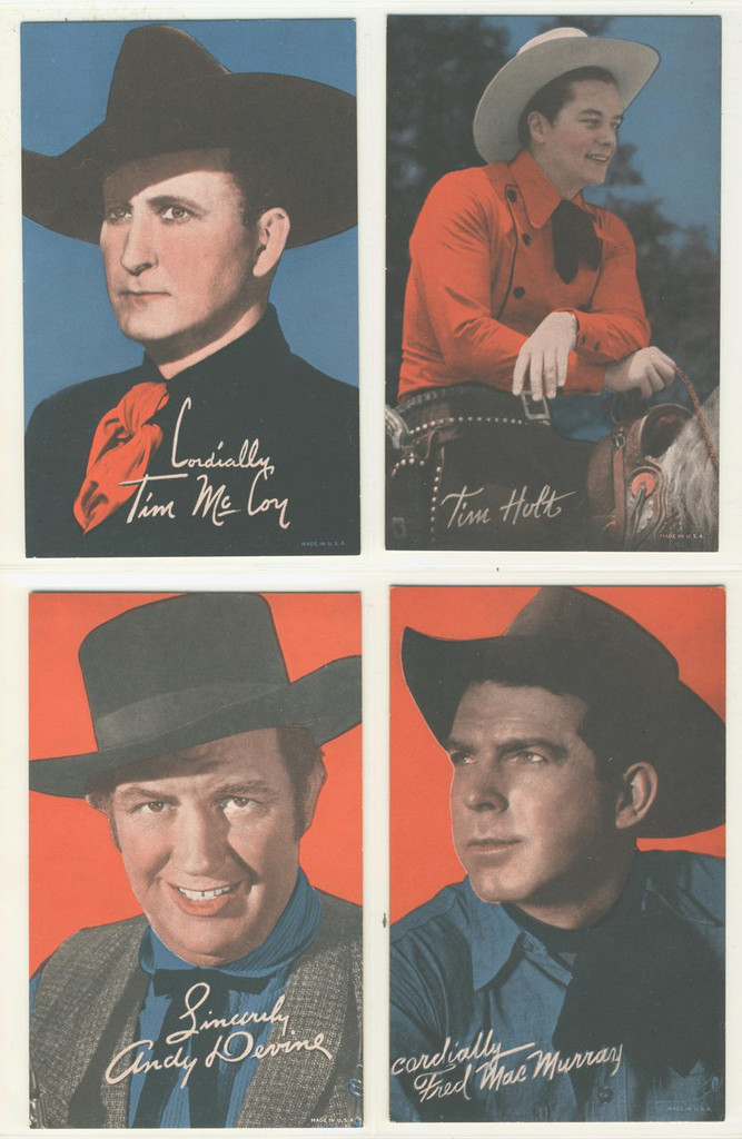 1960 Exhibts Westerns Colored Set 32  #*