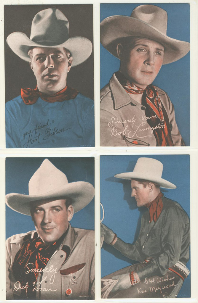 1960 Exhibts Westerns Colored Set 32  #*