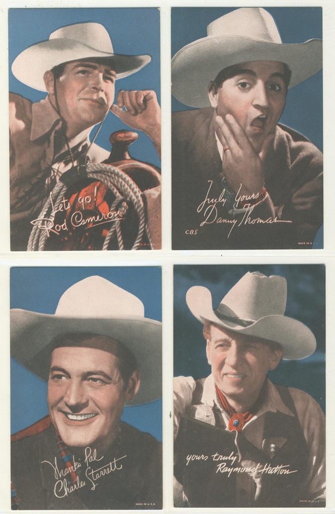 1960 Exhibts Westerns Colored Set 32  #*