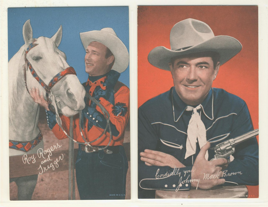 1960 Exhibts Westerns Colored Set 32  #*