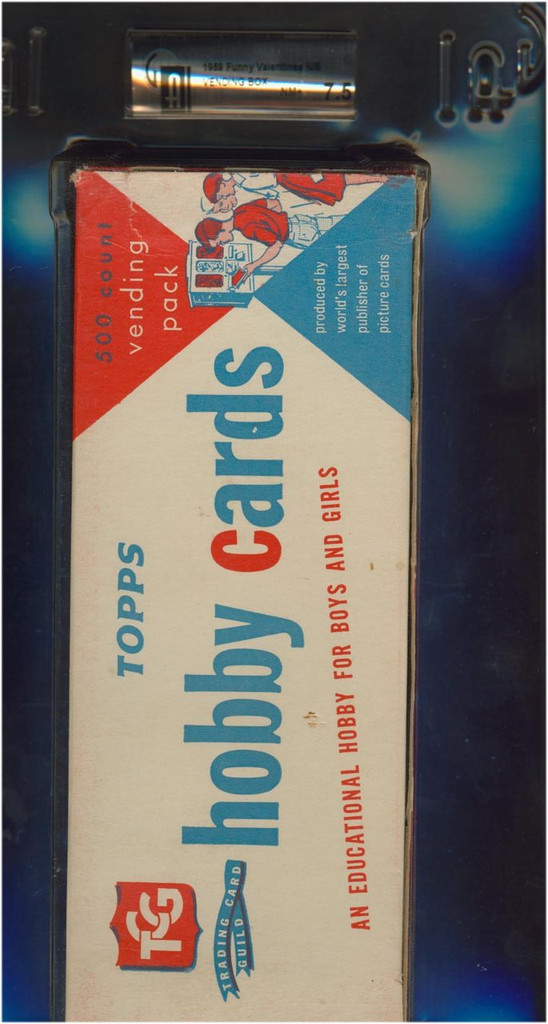 1960 TOPPS FUNNY VALENTINE (VENDING BOX) 500 GAI 7.5 NM+  #*