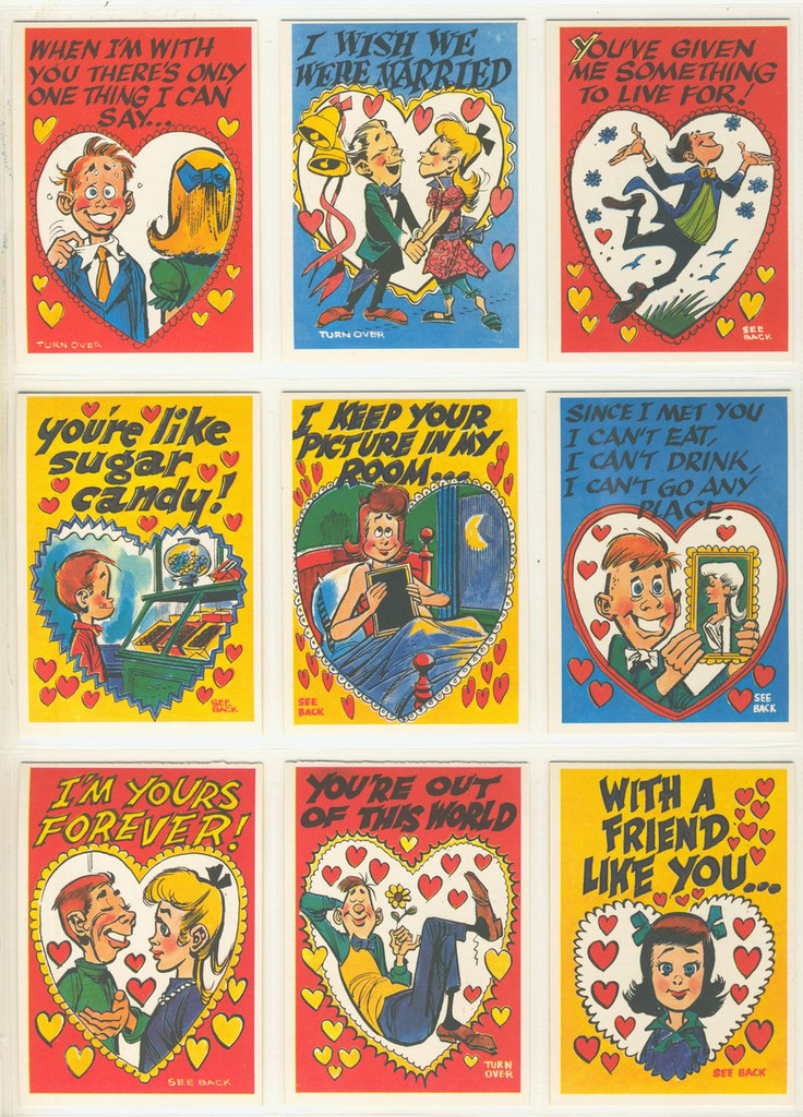 1960 Topps Series A Funny Valentines Series 2 Set 66   #*