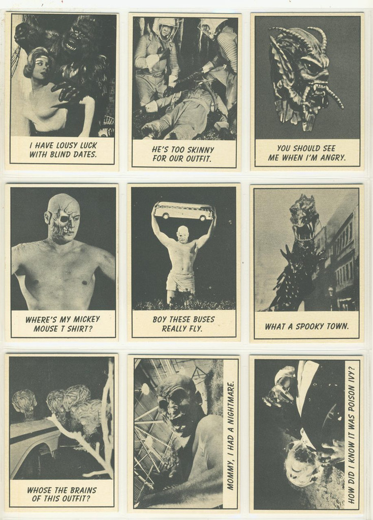 1960 Topps Monster Laff  Set (66) From Cellos  #*
