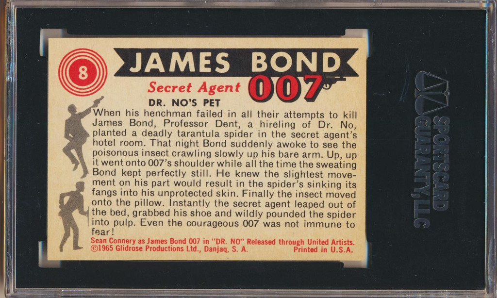 1965 JAMES BOND(MOVIES) #8  DR, NO'S PET  SGC 84 NM  7    #*