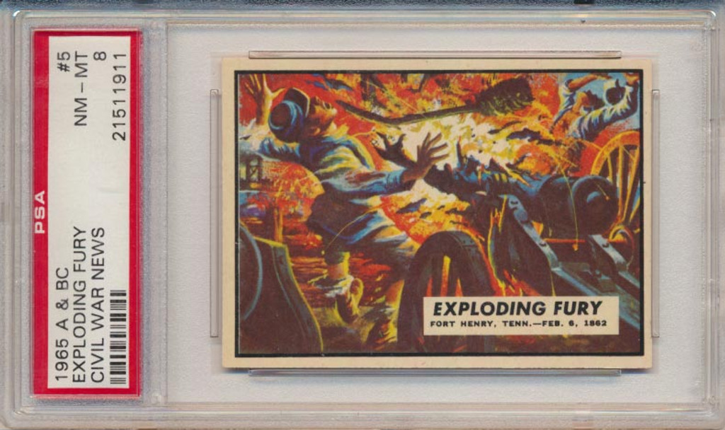 1965 A.B.C. CIVIL WAR NEWS #5 EXPLODING...PSA 8 NM-MT  #*