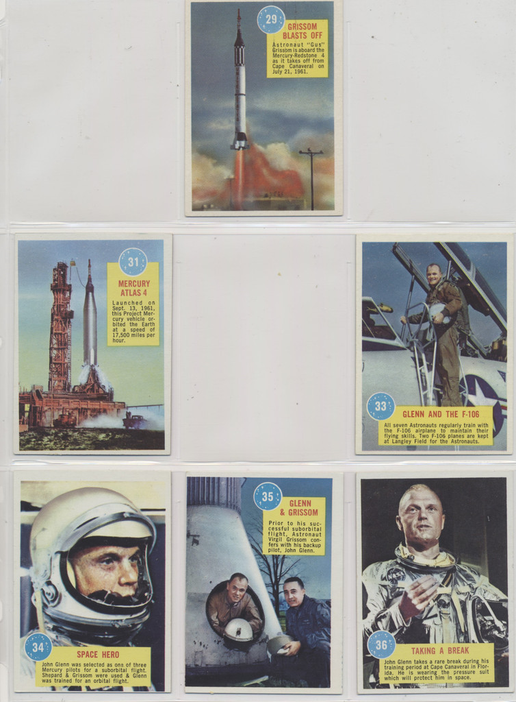 1963 Topps Popsicle Astronauts Space Cards  44/55   #*sku33303
