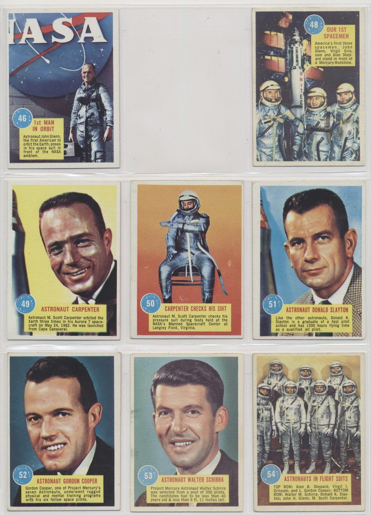 1963 Topps Popsicle Astronauts Space Cards  44/55   #*sku33303