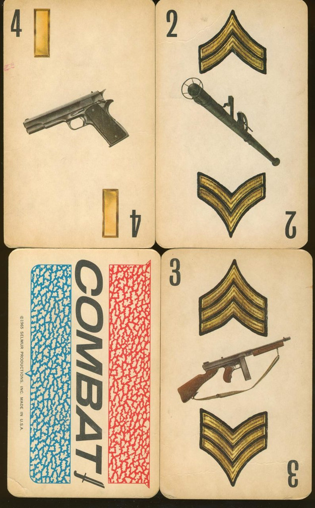 1965 SELMUR PRODUCTIONS, INC COMBAT GAME CARDS LOT (9)  #*