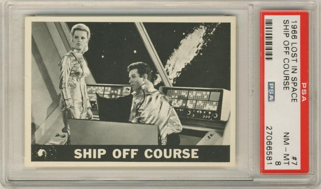1966 Topps Lost In Space #7 Ship Off Course PSA 8 Nm-Mt  #*