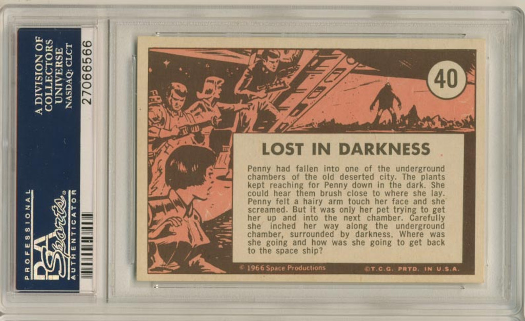 1966 Topps Lost In Space #40 Lost In Darkness PSA 7 Nm  #*