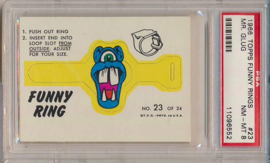 1966 Funny Rings #23 Mr. Glue PSA 8 NM-MT  #*#