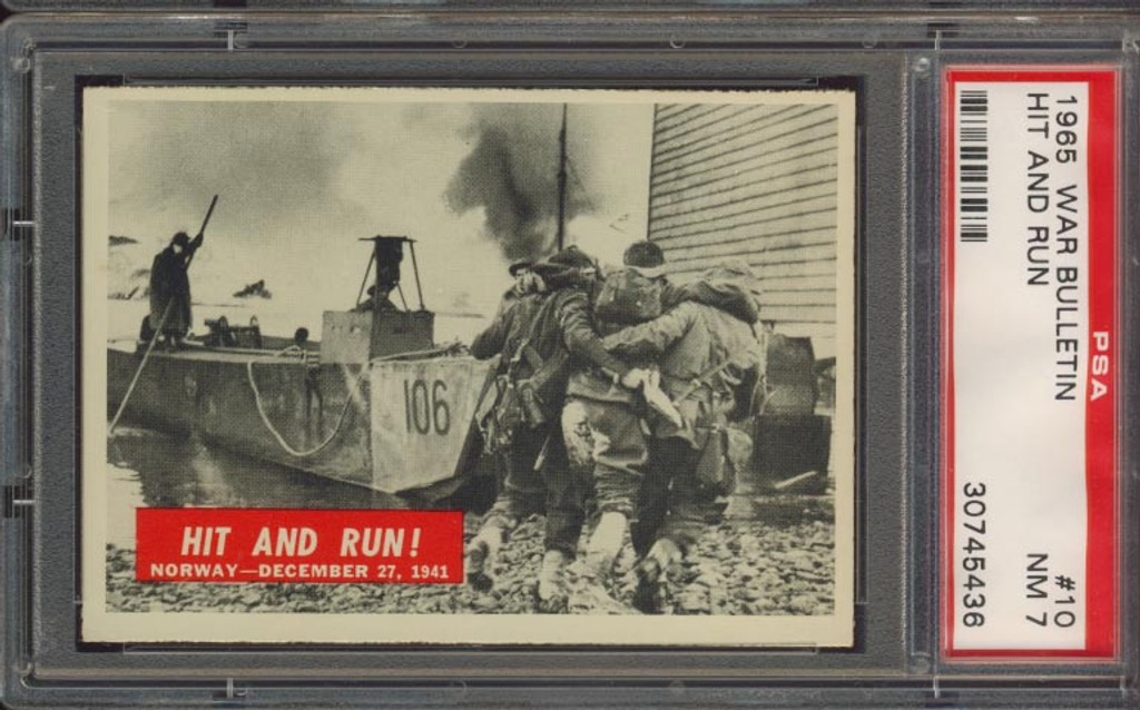 1965 WAR BULLETIN #10 HIT AND RUN PSA 7 NM   #*