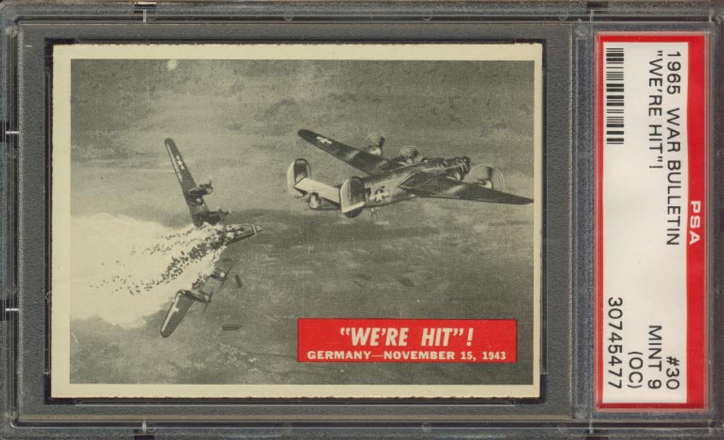 1965 WAR BULLETIN #30 WE'RE HIT PSA 9 O/C MINT   #*