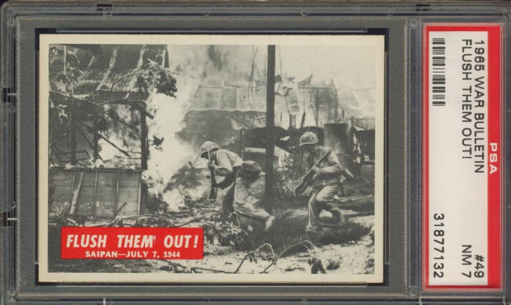 1965 WAR BULLETIN #49 FLUSH THEM OUT! PSA 7 NM   #*