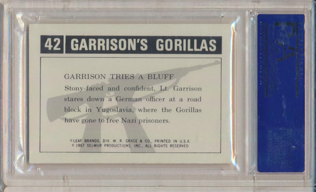 1967 GARRISON'S GORILLAS #42 GARRISON'S TRIES A  PSA 8 NM-MT  #*