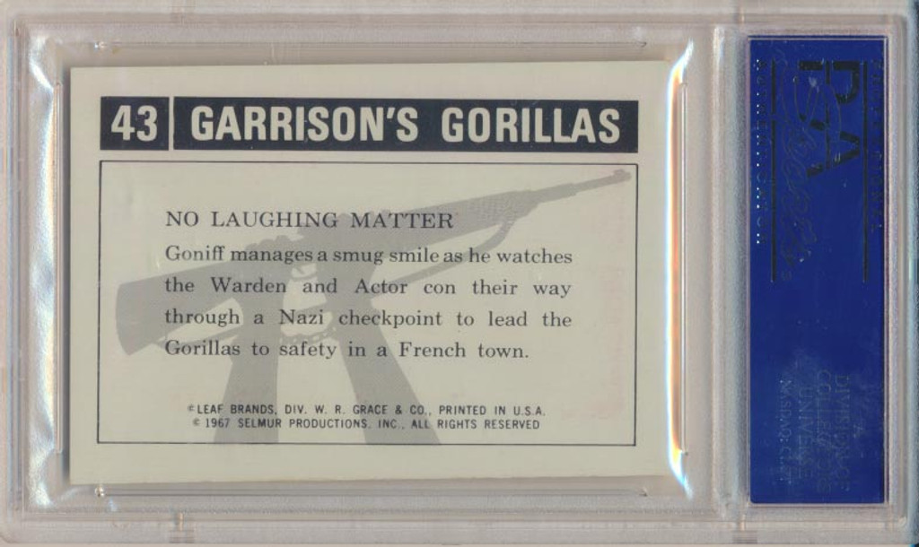 1967 GARRISON'S GORILLAS #43 NO LAUGHING  PSA 8 NM-MT   #*
