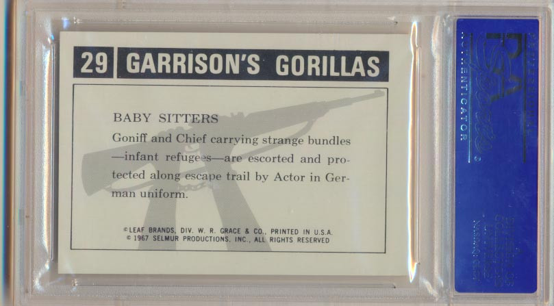 1967 GARRISON'S GORILLAS #29 Baby Sitters  PSA 8 NM-MT   #*