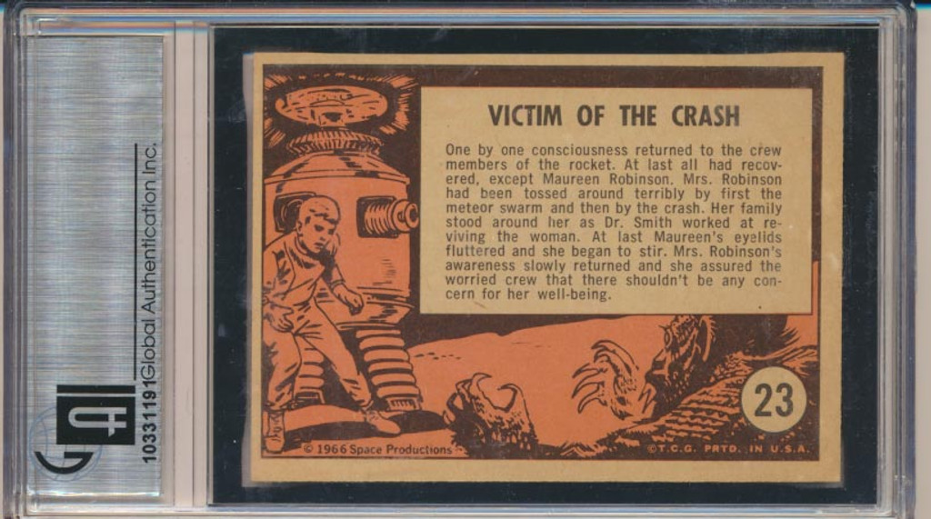 1966 TOPPS LOST IN SPACE #23 VICTIM OF THE CRASH GAI 6.5 EX-MT   #*