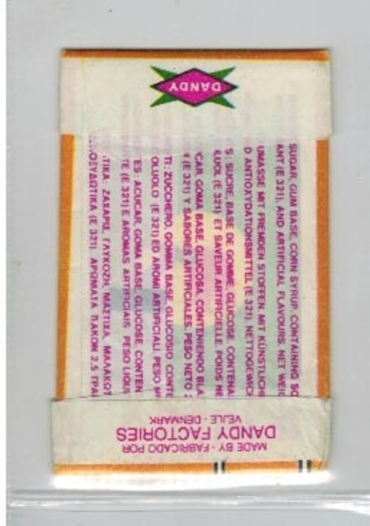 1970's Dandy Gum Denmark Flag Parade Orange Package Unopened 1 Pack  #*
