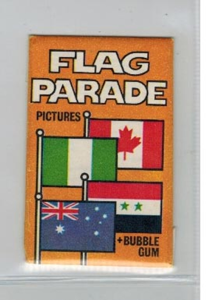 1970's Dandy Gum Denmark Flag Parade Orange Package Unopened 1 Pack  #*