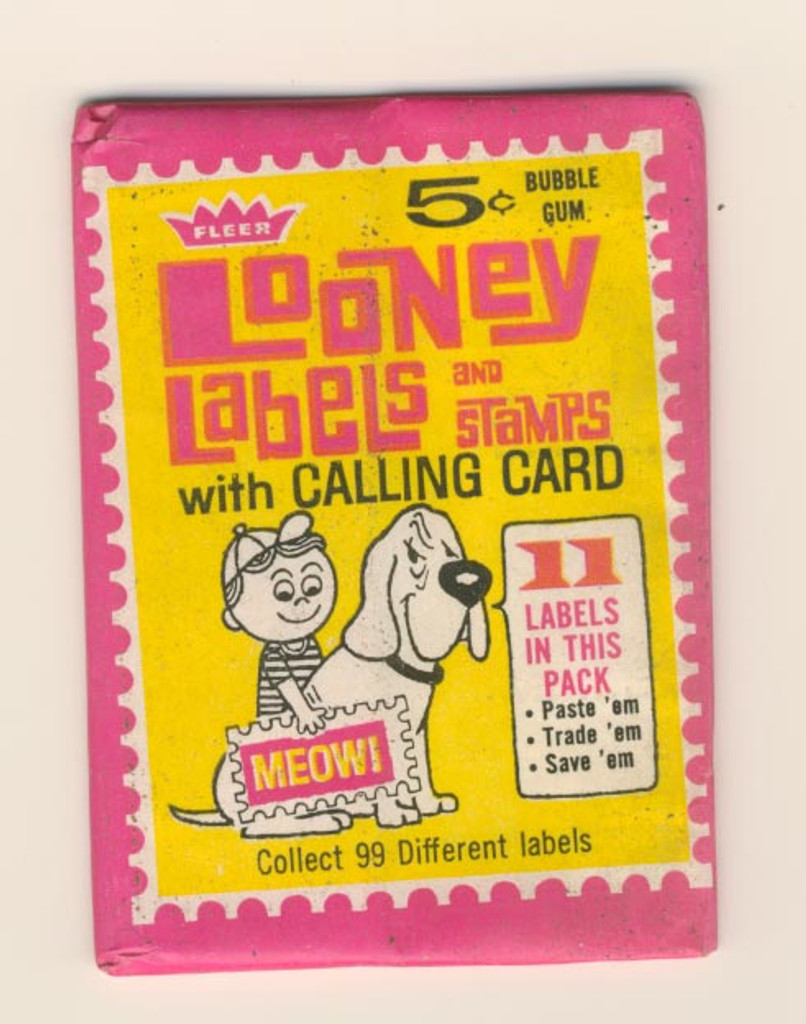 1972 Fleer Looney Labels And Stamps 5 Cent Wax Pack  #*sku2361