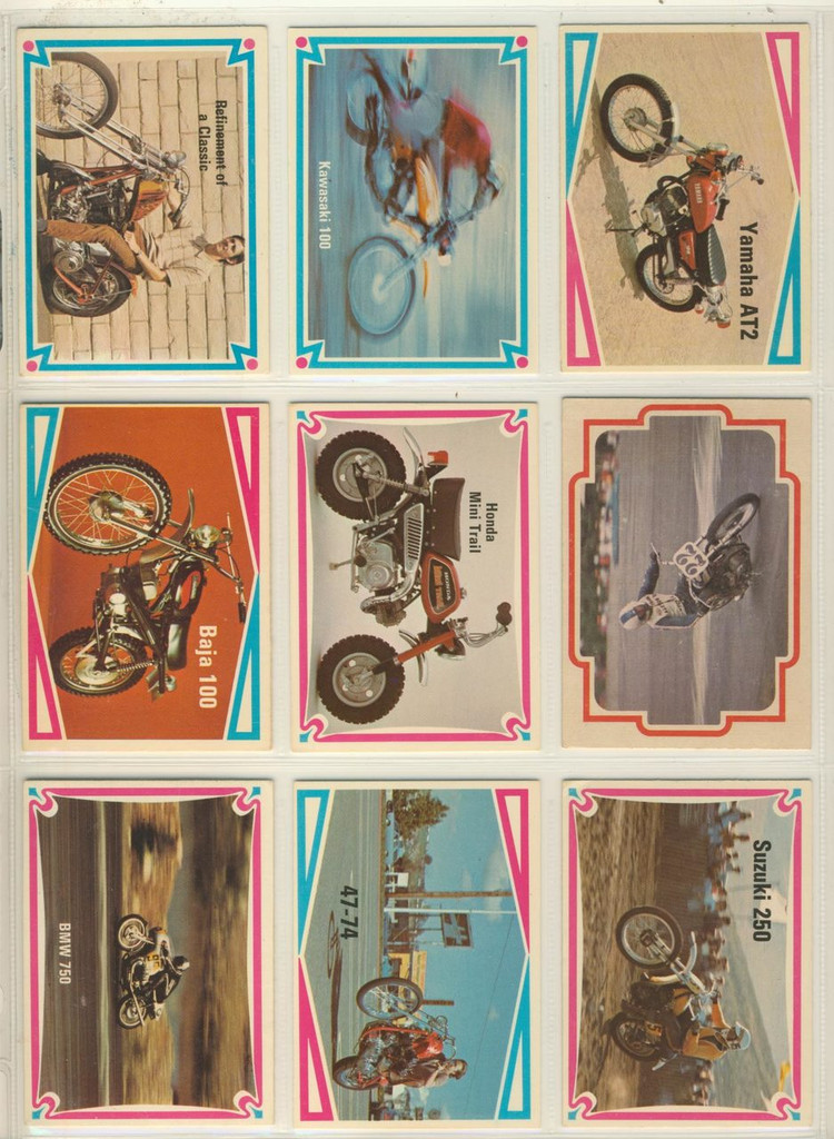 1972 Donruss Choppers & Hot Bikes Set 66 Mid Grade Ex or better   #*sku2476