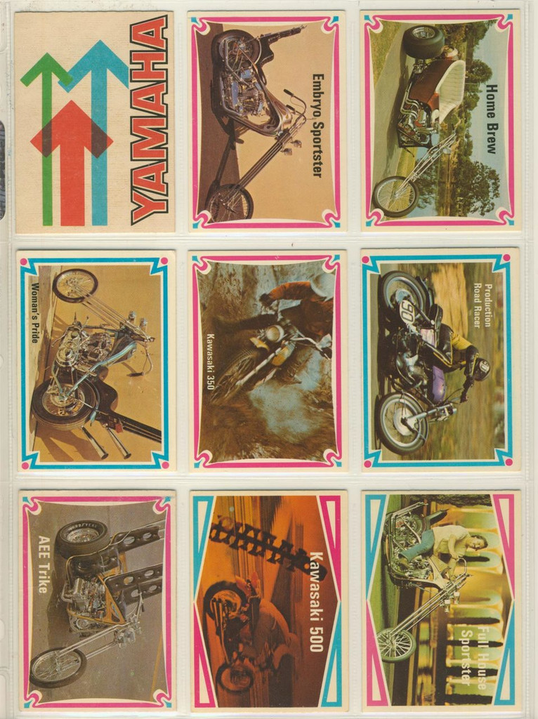 1972 Donruss Choppers & Hot Bikes Set 66 Mid Grade Ex or better   #*sku2476