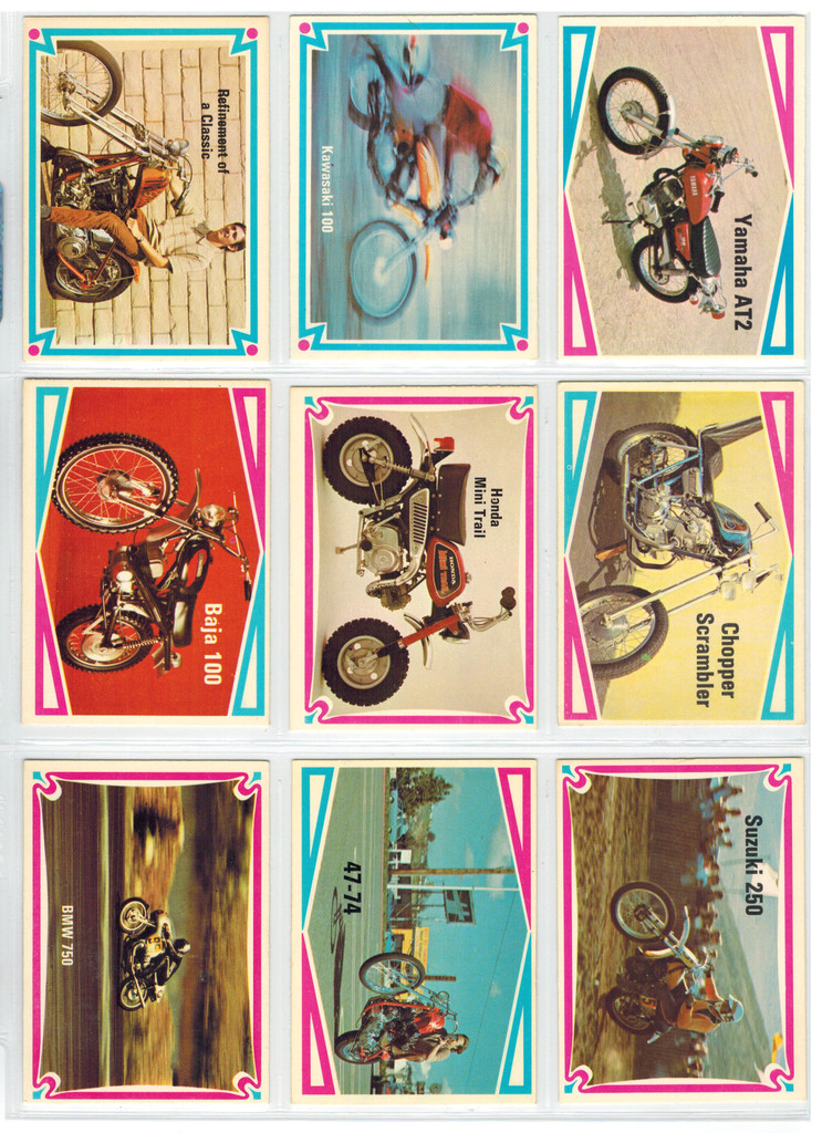 1972 Donruss Chopper & Hot Bikes Set 66   #*