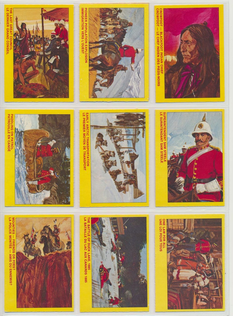1972 OPC Royal Canadian Mounted Police Cards Set 55   #*