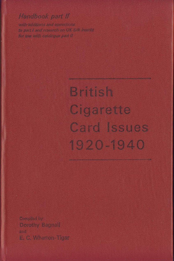 1972 Handbook Part II British Cigarette Card Issues 1920-1940 Hardcover (162 Pages)  #*