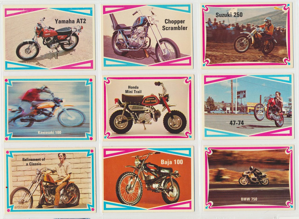 1972 Donruss Choppers & Hot Bikes Set 66   #*