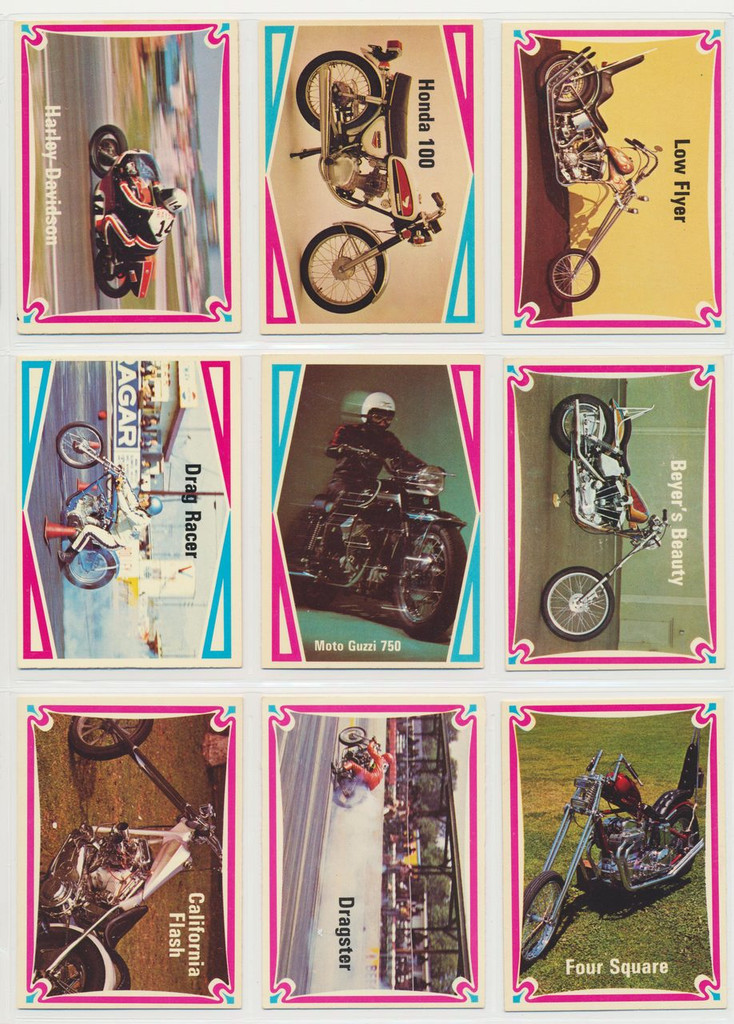 1972 Donruss Choppers & Hot Bikes Set 66   #*