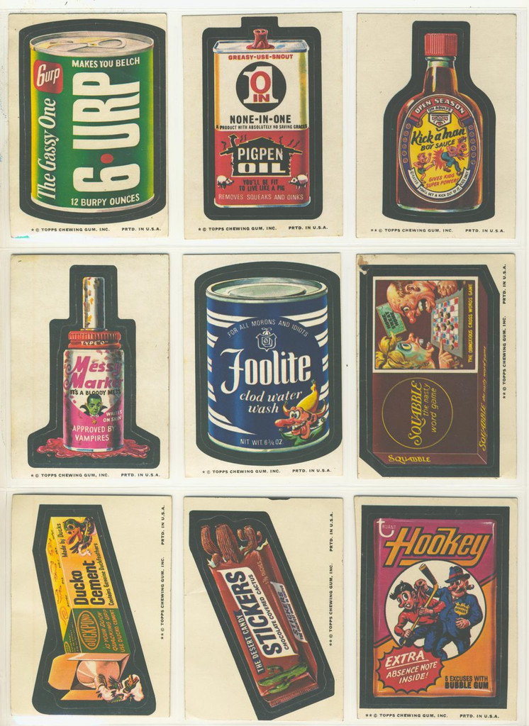 1973/77 Wacky Packages Series 9  (29/9) Low Grade   #*