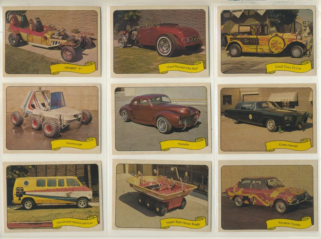 1974 Fleer Kustom Cars Series 2 (39) Stickers (3) Card Stickers  #*