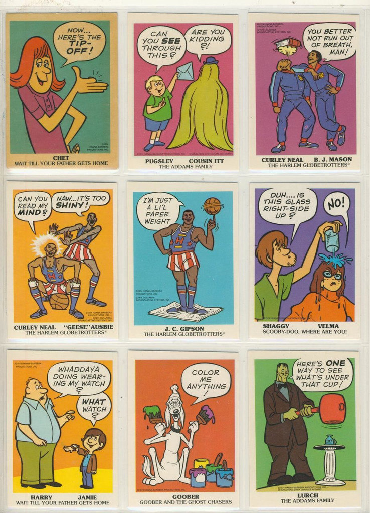 1974 Wonder Bread Hanna-Barbera Magic Trick Cards 25    #*