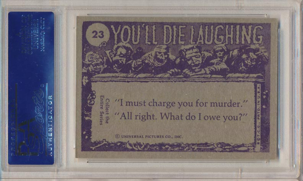 1973 YOU'LL DIE LAUGHING  TEST  #23 COULD YOU DIRECT... PSA 8 NM-MT  #*