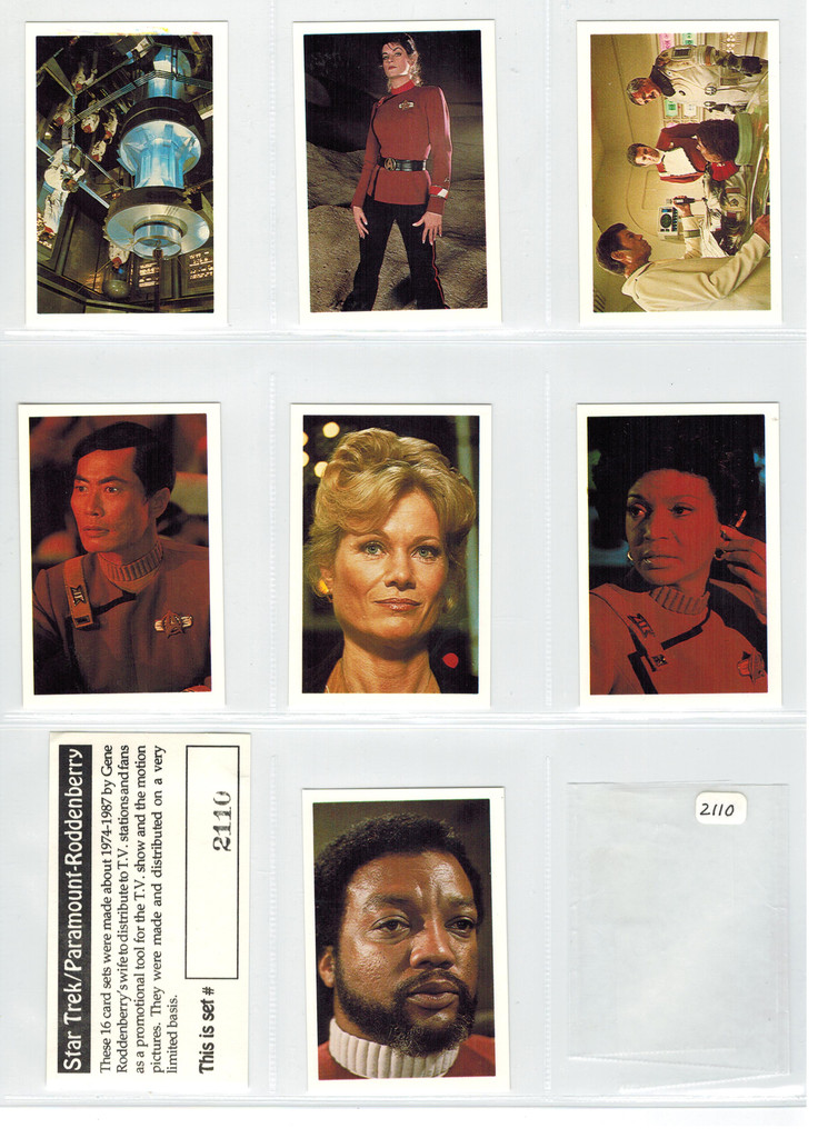 1974-1987 Star Trek Paramount-Roddenberry #2110  Promo Set 16  #*