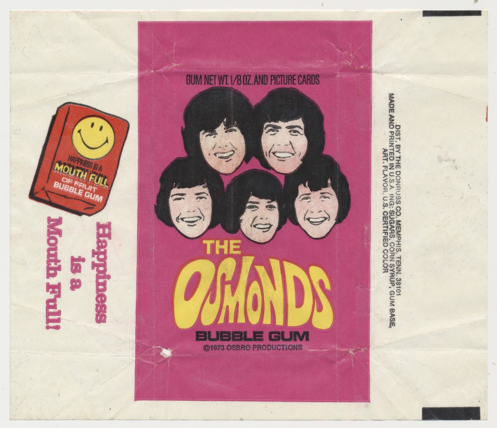1973 Donruss The Osmonds  Wrapper  #*sku37044