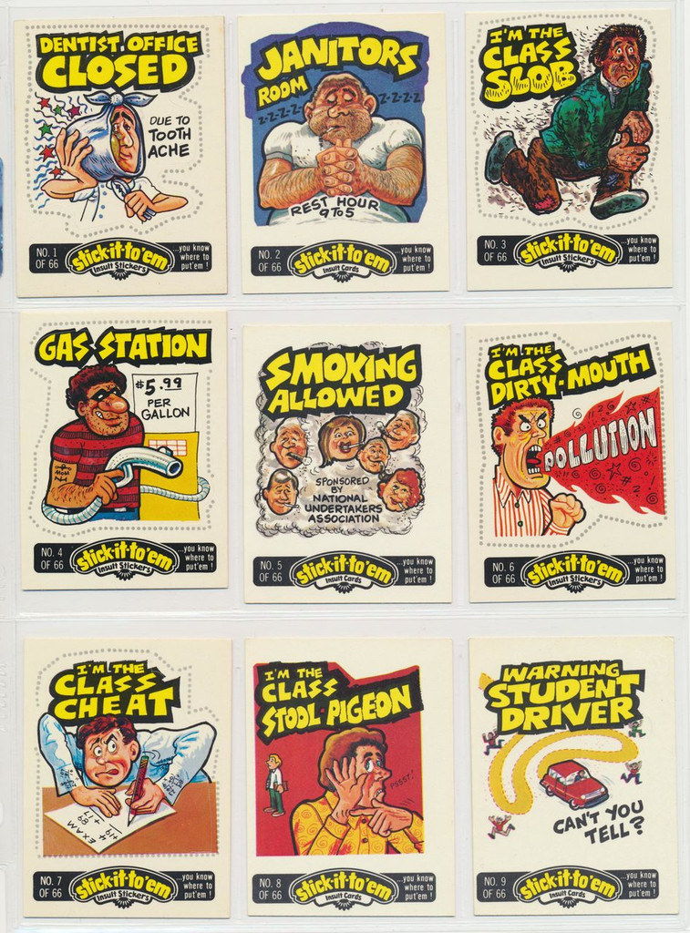 1976 Fleer Stick-To Em Set 66   #*