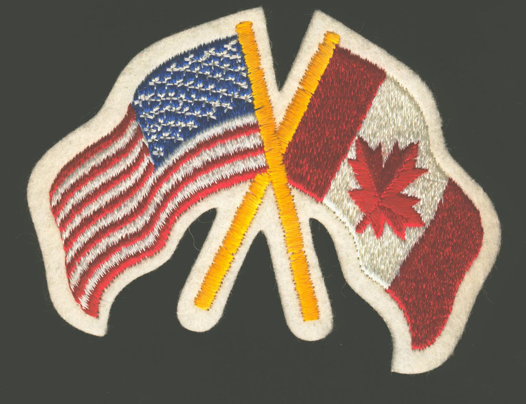 United States & Canadian Flag Patch  (NEW)  #*