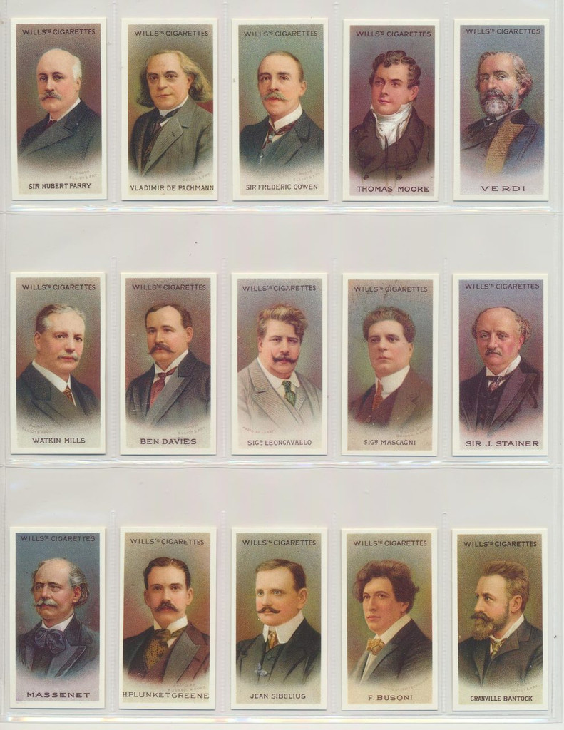 1987 Reprint Set Victory Gallery Musical Celebrities 2nd Series Set 58  #*