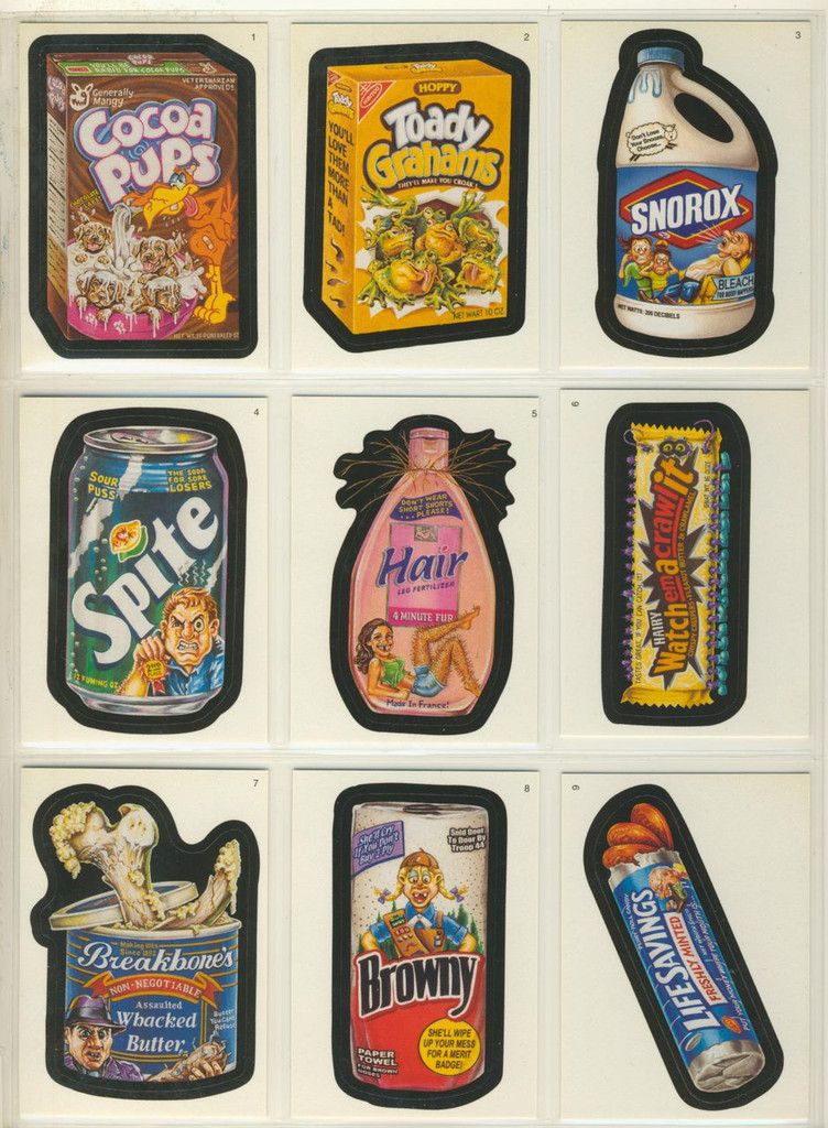 2005 Topps Wacky Packages Series 3 Set 55 Stickers With 4 Magnets