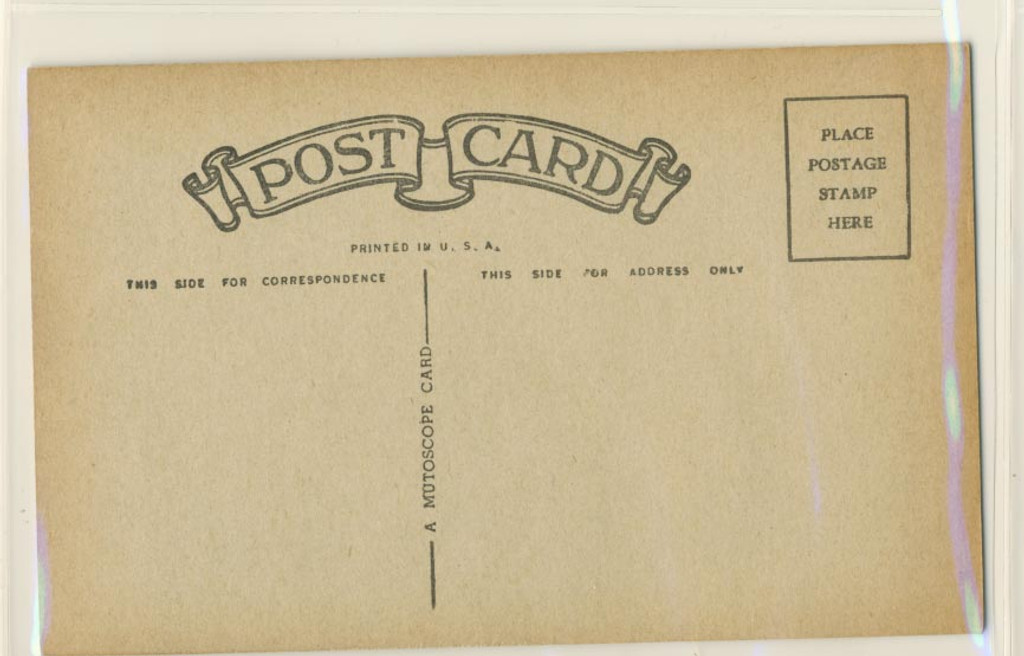 Bob Hope Exhibit Card, Post Card Back  Made in The USA  #*