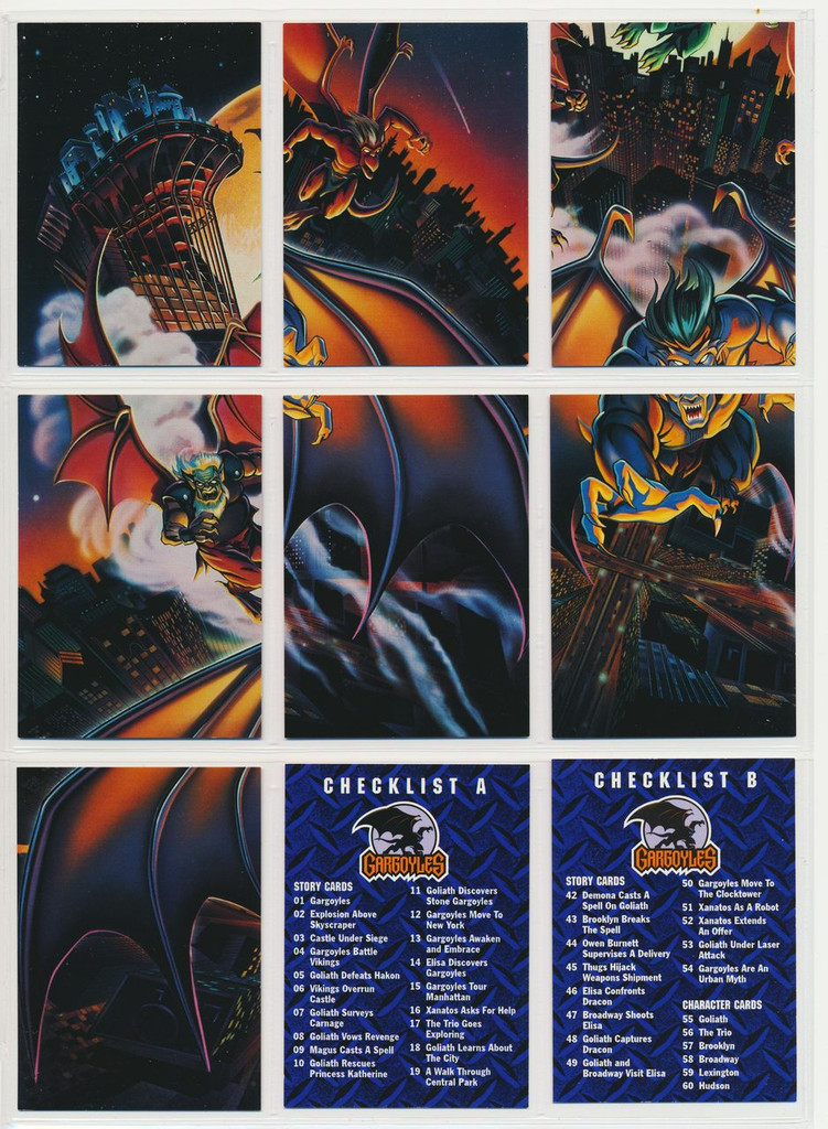 1995 Skybox Gargoyles Set 90 + 10 Pop-Ups & 3 Prototypes   #*