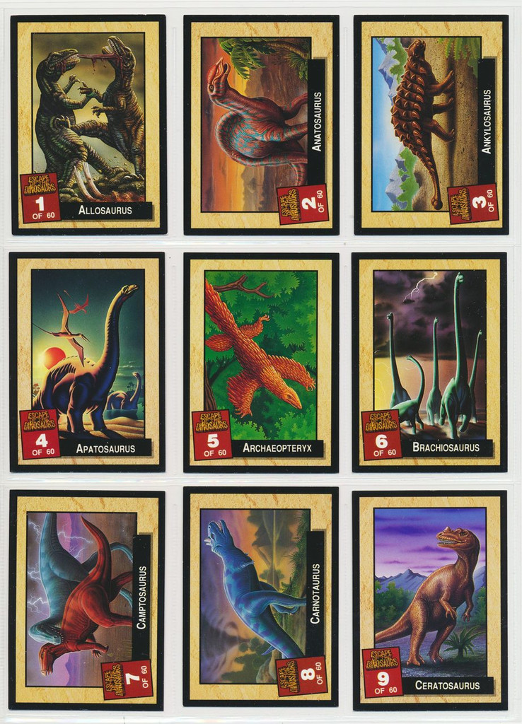 1999 Dynamic Escape Of The Dinosaurs (Australia) Set 60   #*