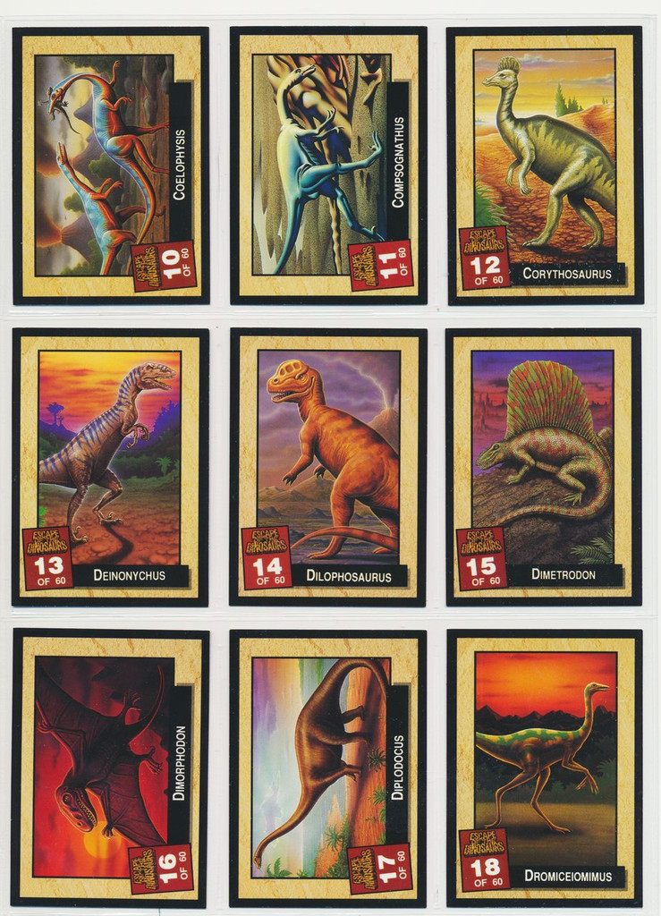 1999 Dynamic Escape Of The Dinosaurs (Australia) Set 60   #*