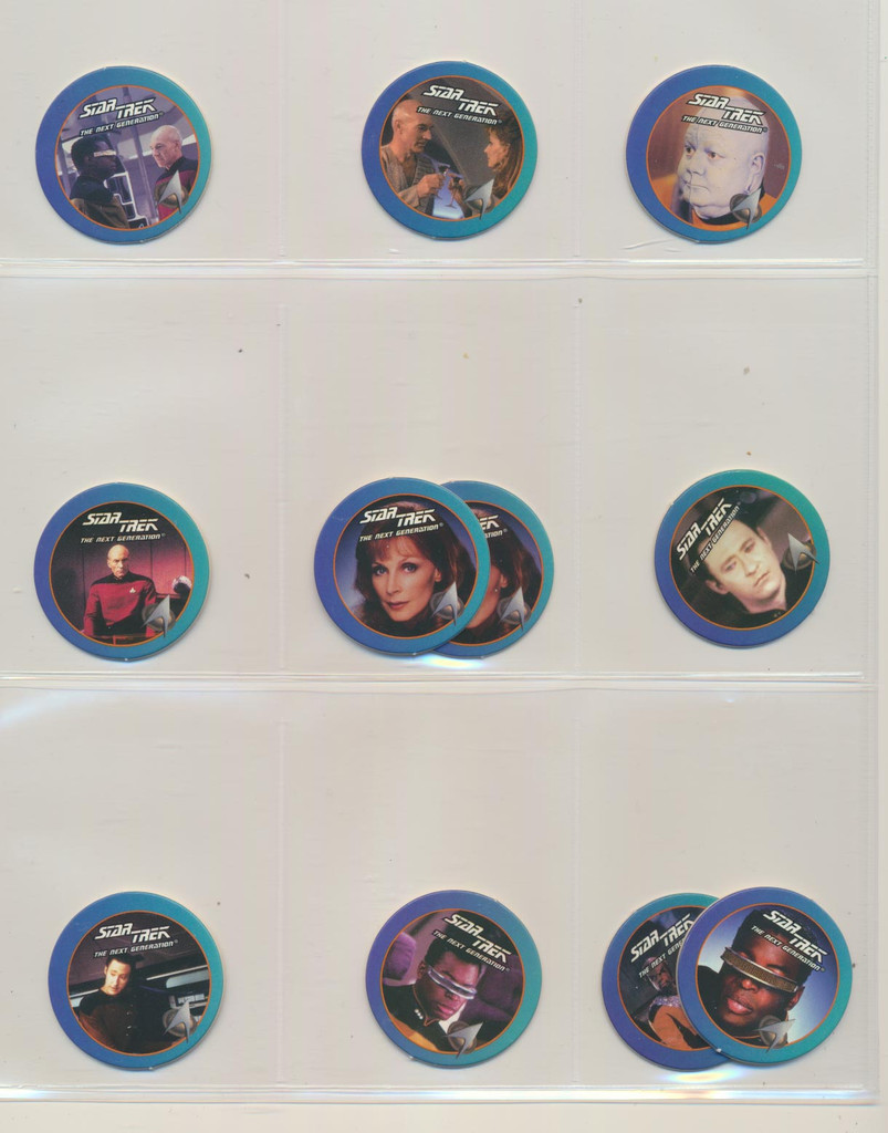 2004 Paramount Pictures Star Trek The Next Generation Pogs Lot 28 Different & 2 Dups   #*